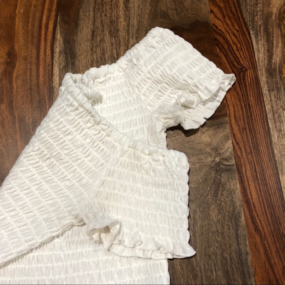 White Ruffle Top - Picture 3 of 3